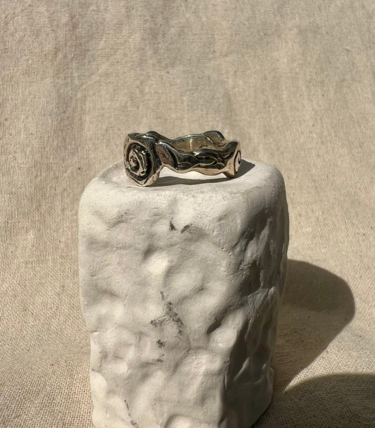 Vortex Unisex Silver Ring