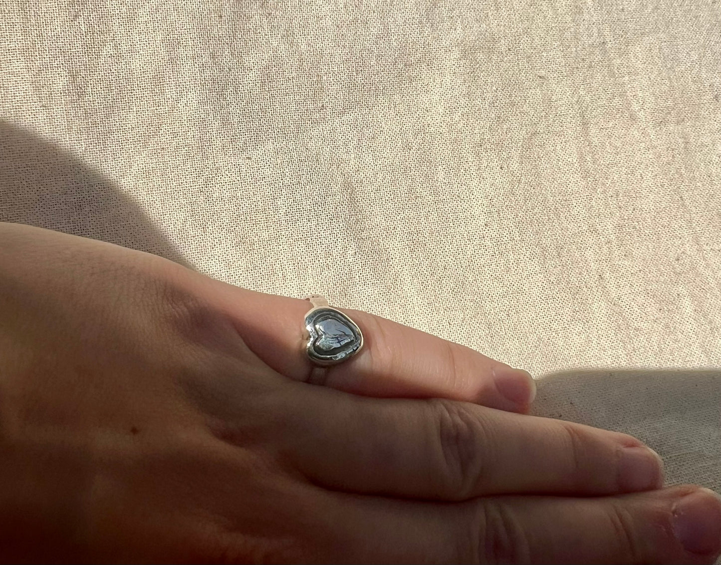 Heart Ring in Sterling Silver