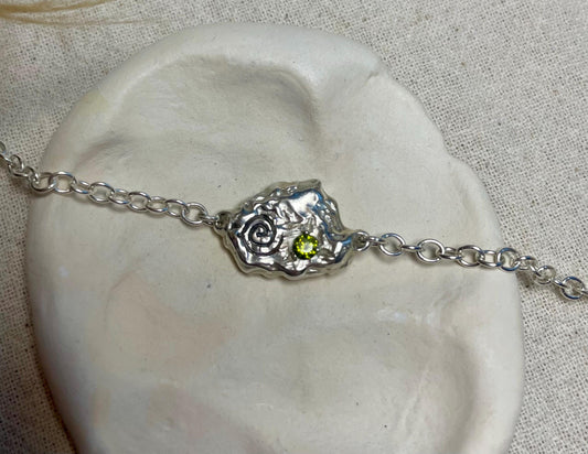 Spiral Silver Bracelet – Handmade Textured Sterling Silver Bracelet | Organic Textured Silver Jewellery