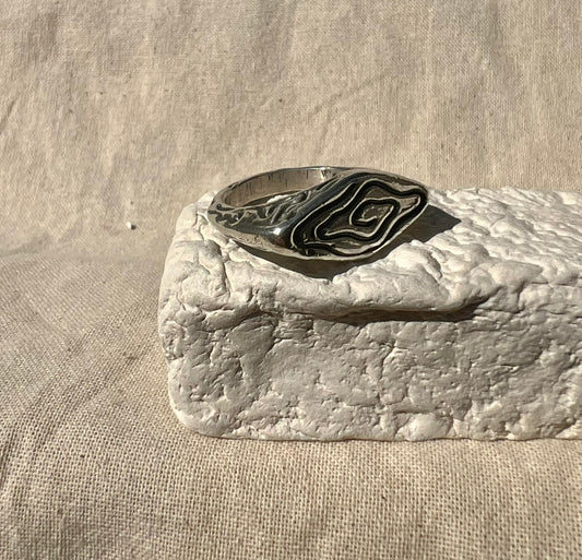 Chaotic Vortex Signet Ring