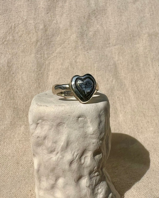 Heart Ring in Sterling Silver