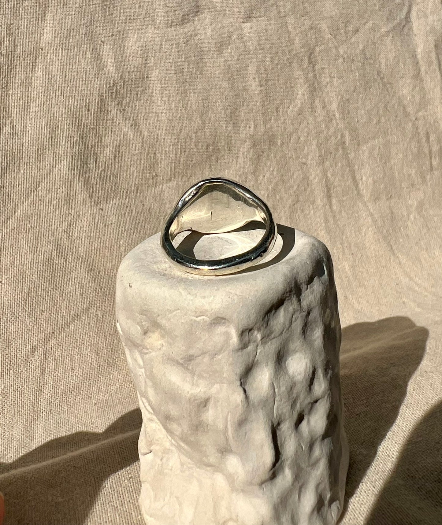 Wine Night Signet Ring - Handmade - One of a Kind