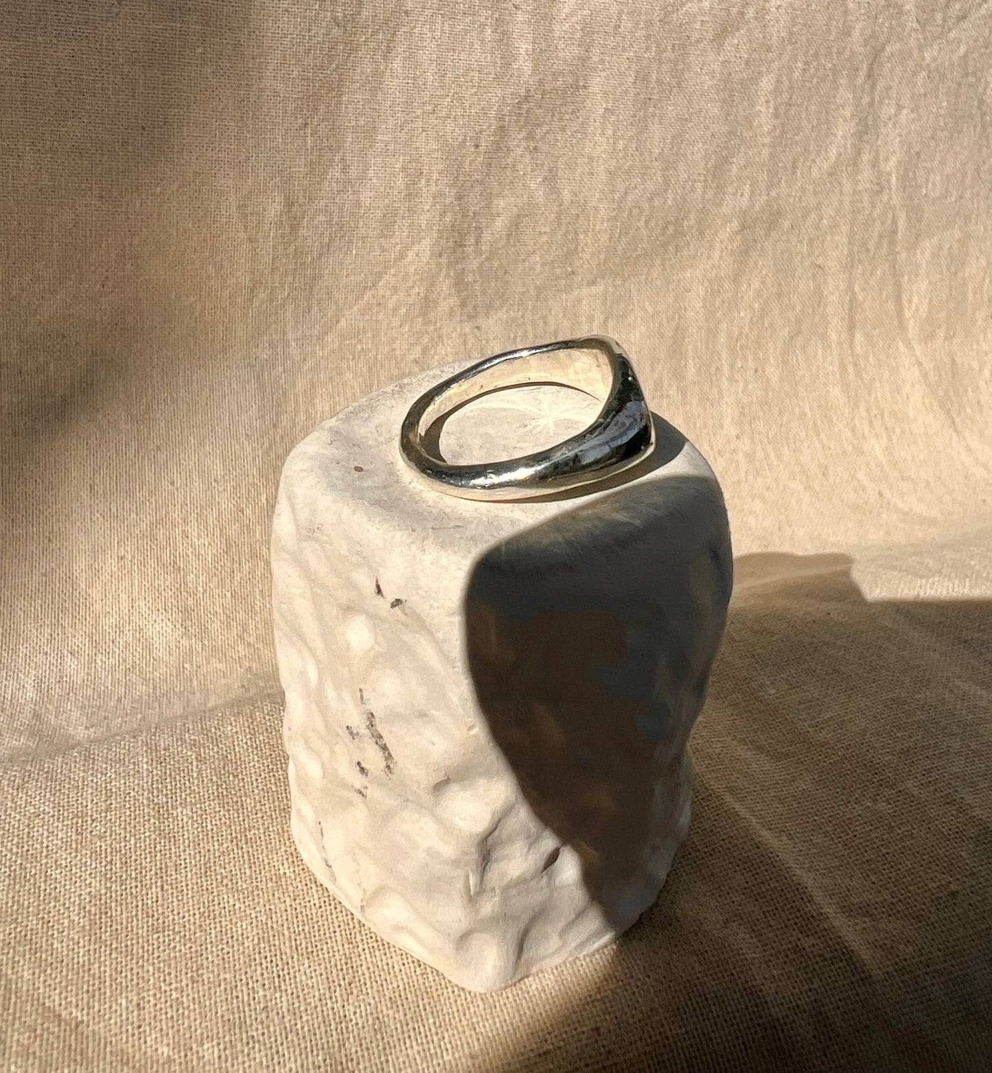 Upset Kitty Signet Ring - Handmade in Sterling Silver - One of a Kind
